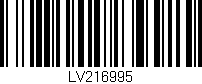 Código de barras (EAN, GTIN, SKU, ISBN): 'LV216995'
