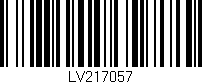Código de barras (EAN, GTIN, SKU, ISBN): 'LV217057'