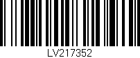 Código de barras (EAN, GTIN, SKU, ISBN): 'LV217352'