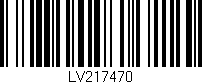 Código de barras (EAN, GTIN, SKU, ISBN): 'LV217470'
