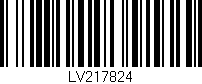 Código de barras (EAN, GTIN, SKU, ISBN): 'LV217824'