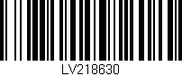 Código de barras (EAN, GTIN, SKU, ISBN): 'LV218630'