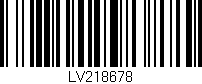 Código de barras (EAN, GTIN, SKU, ISBN): 'LV218678'
