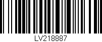 Código de barras (EAN, GTIN, SKU, ISBN): 'LV218887'