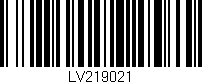Código de barras (EAN, GTIN, SKU, ISBN): 'LV219021'