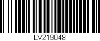Código de barras (EAN, GTIN, SKU, ISBN): 'LV219048'