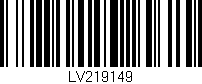 Código de barras (EAN, GTIN, SKU, ISBN): 'LV219149'