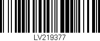 Código de barras (EAN, GTIN, SKU, ISBN): 'LV219377'