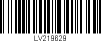 Código de barras (EAN, GTIN, SKU, ISBN): 'LV219629'