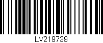 Código de barras (EAN, GTIN, SKU, ISBN): 'LV219739'