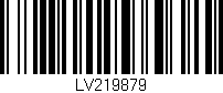 Código de barras (EAN, GTIN, SKU, ISBN): 'LV219879'