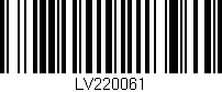 Código de barras (EAN, GTIN, SKU, ISBN): 'LV220061'