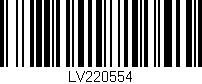 Código de barras (EAN, GTIN, SKU, ISBN): 'LV220554'