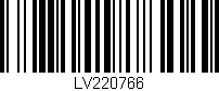 Código de barras (EAN, GTIN, SKU, ISBN): 'LV220766'