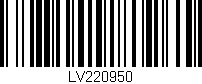 Código de barras (EAN, GTIN, SKU, ISBN): 'LV220950'