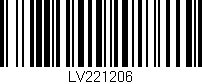 Código de barras (EAN, GTIN, SKU, ISBN): 'LV221206'