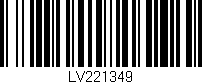 Código de barras (EAN, GTIN, SKU, ISBN): 'LV221349'