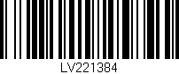 Código de barras (EAN, GTIN, SKU, ISBN): 'LV221384'