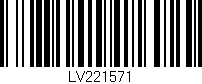 Código de barras (EAN, GTIN, SKU, ISBN): 'LV221571'