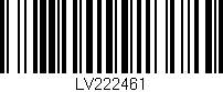Código de barras (EAN, GTIN, SKU, ISBN): 'LV222461'
