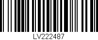 Código de barras (EAN, GTIN, SKU, ISBN): 'LV222487'