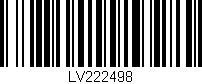 Código de barras (EAN, GTIN, SKU, ISBN): 'LV222498'