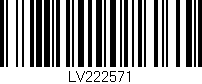 Código de barras (EAN, GTIN, SKU, ISBN): 'LV222571'