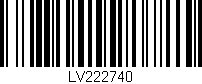 Código de barras (EAN, GTIN, SKU, ISBN): 'LV222740'