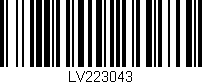 Código de barras (EAN, GTIN, SKU, ISBN): 'LV223043'