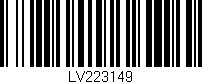 Código de barras (EAN, GTIN, SKU, ISBN): 'LV223149'