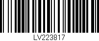 Código de barras (EAN, GTIN, SKU, ISBN): 'LV223817'