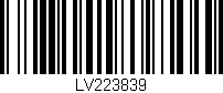 Código de barras (EAN, GTIN, SKU, ISBN): 'LV223839'