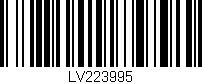 Código de barras (EAN, GTIN, SKU, ISBN): 'LV223995'