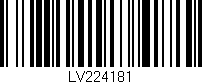 Código de barras (EAN, GTIN, SKU, ISBN): 'LV224181'