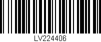 Código de barras (EAN, GTIN, SKU, ISBN): 'LV224406'