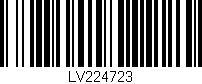 Código de barras (EAN, GTIN, SKU, ISBN): 'LV224723'