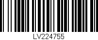 Código de barras (EAN, GTIN, SKU, ISBN): 'LV224755'