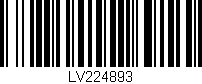 Código de barras (EAN, GTIN, SKU, ISBN): 'LV224893'