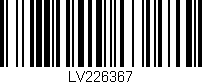 Código de barras (EAN, GTIN, SKU, ISBN): 'LV226367'