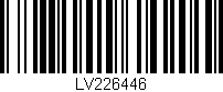 Código de barras (EAN, GTIN, SKU, ISBN): 'LV226446'