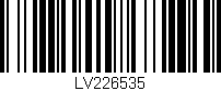 Código de barras (EAN, GTIN, SKU, ISBN): 'LV226535'