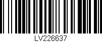 Código de barras (EAN, GTIN, SKU, ISBN): 'LV226637'