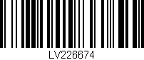 Código de barras (EAN, GTIN, SKU, ISBN): 'LV226674'