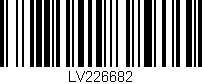 Código de barras (EAN, GTIN, SKU, ISBN): 'LV226682'