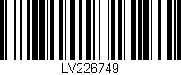Código de barras (EAN, GTIN, SKU, ISBN): 'LV226749'