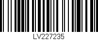 Código de barras (EAN, GTIN, SKU, ISBN): 'LV227235'