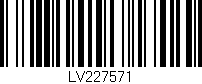 Código de barras (EAN, GTIN, SKU, ISBN): 'LV227571'