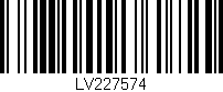 Código de barras (EAN, GTIN, SKU, ISBN): 'LV227574'
