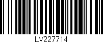 Código de barras (EAN, GTIN, SKU, ISBN): 'LV227714'
