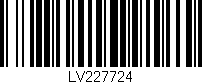 Código de barras (EAN, GTIN, SKU, ISBN): 'LV227724'
